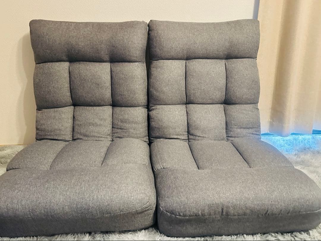 【美品】ニトリ　つながるハイバックポケットコイル座椅子　2つセット