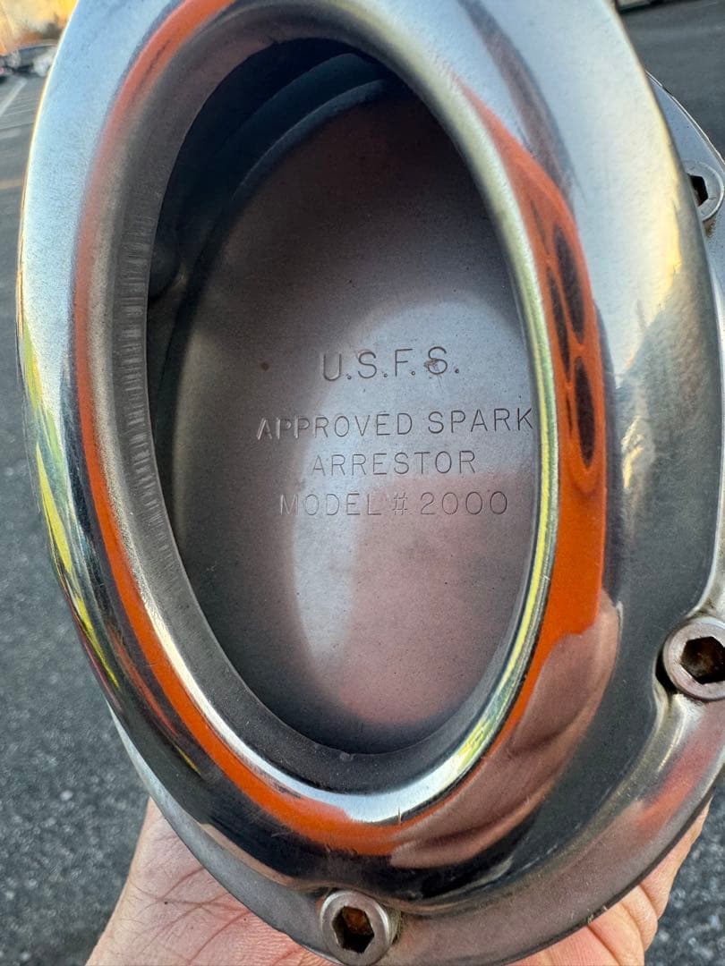 TW200 ロンスイ用　メーカー不明アップマフラー　ワンオフ？　ロングタイプ