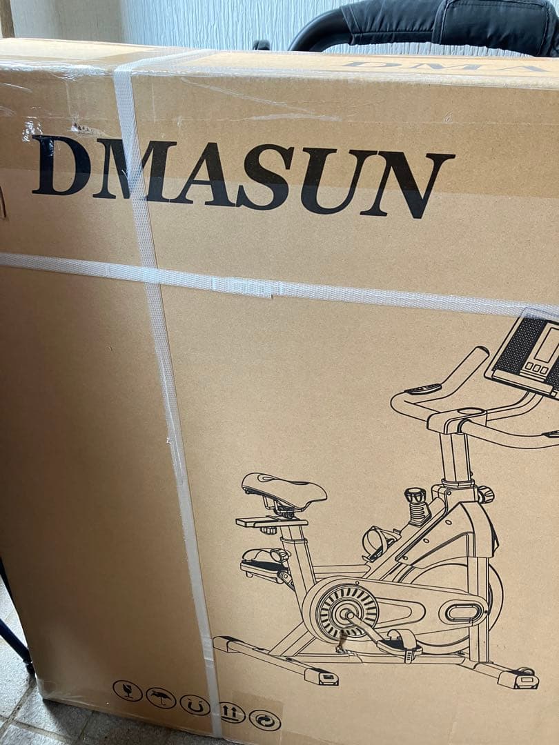 DMASUN エアロバイク 家庭用 静音スピンバイク フィットネスバイク 静音