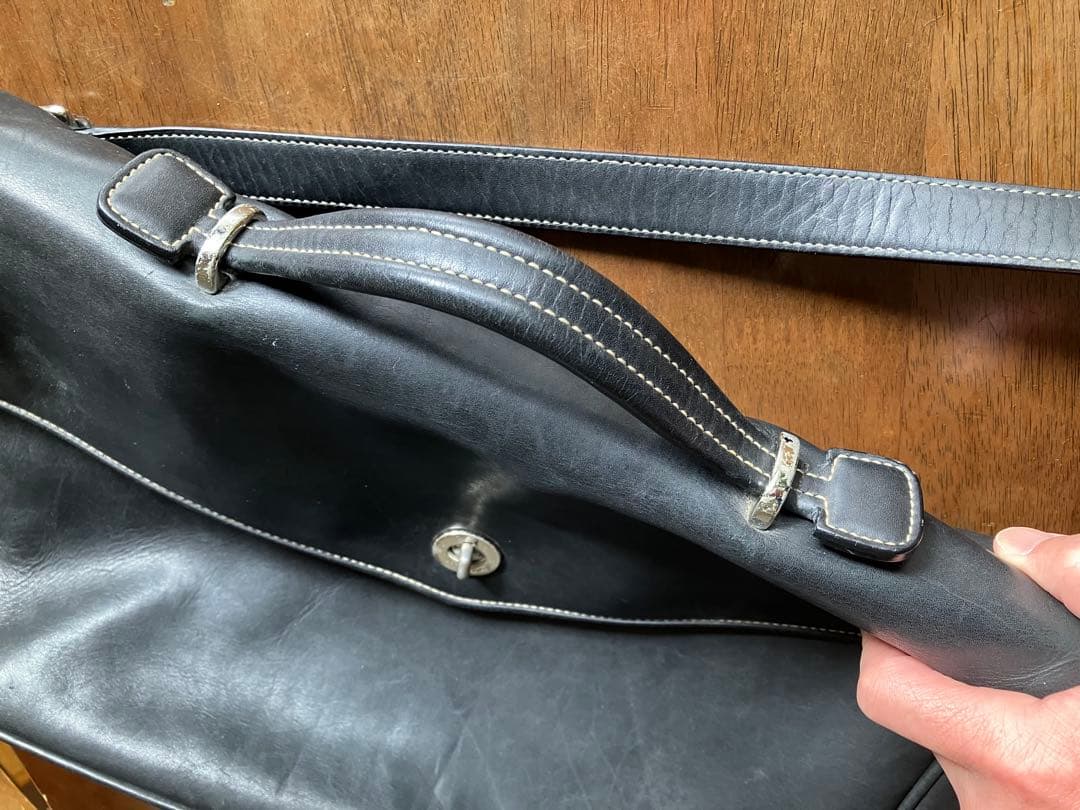 【良品!】OLD コーチ ショルダーバッグ ビジネスバッグ 黒 F06457