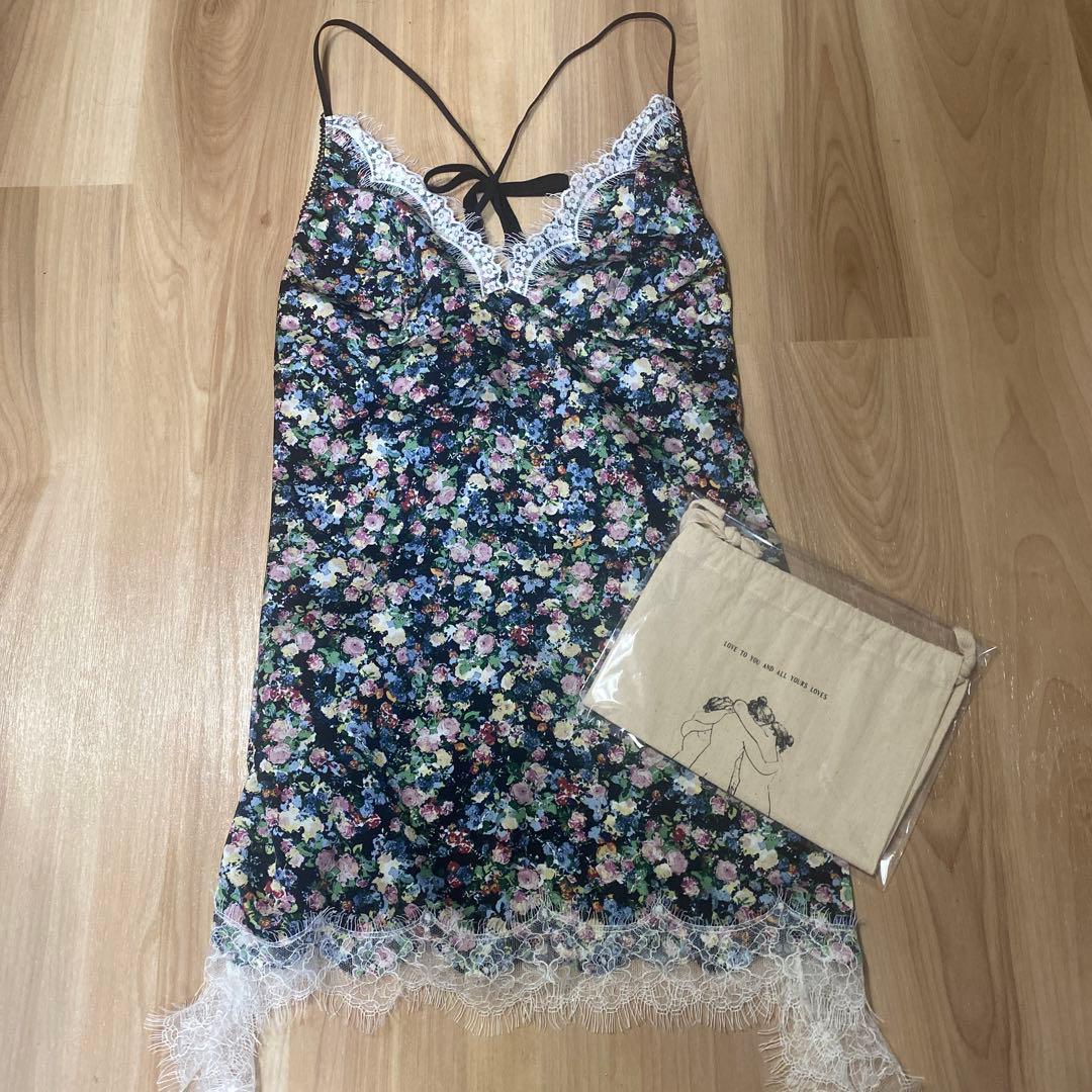 トップス IMASA - Night floral mini dress