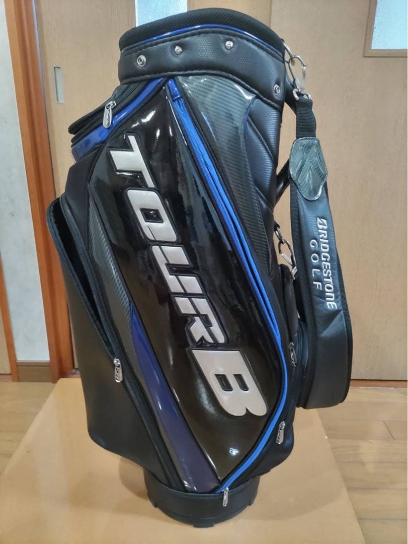 TOUR B ゴルフバッグ・キャディバッグ CBG820. ブラック/ブルー