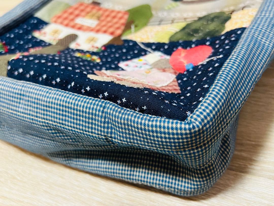 ★新作大★スーちゃん＆ことり＆ハウス★ハンドメイド　トートバッグ　パッチワーク