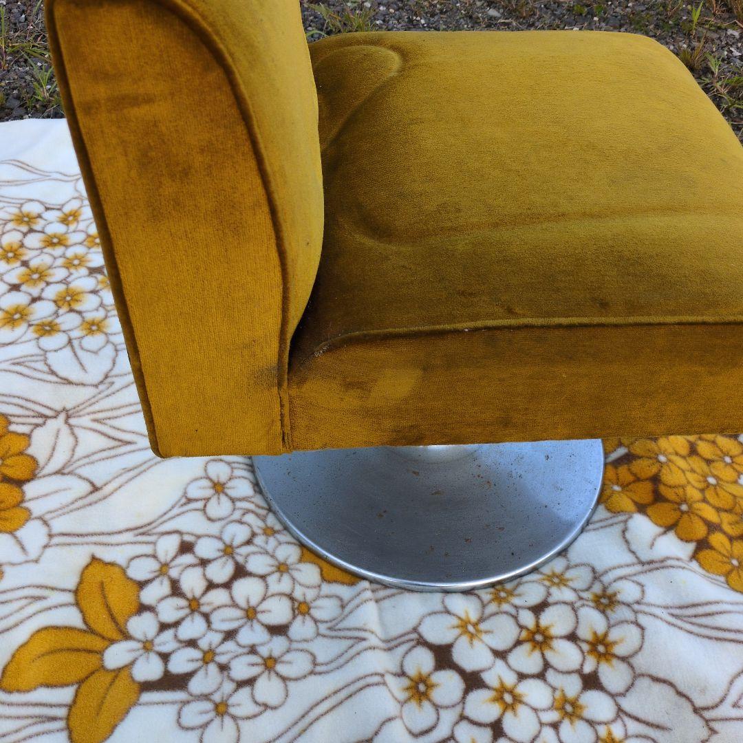 昭和レトロ モケット 1人掛け チェア②ソファ ベルベット ポップ アンティーク