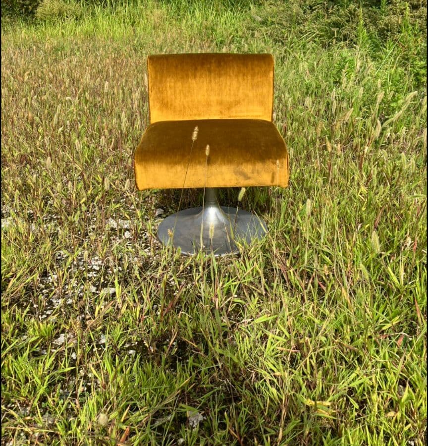 昭和レトロ モケット 1人掛け チェア②ソファ ベルベット ポップ アンティーク