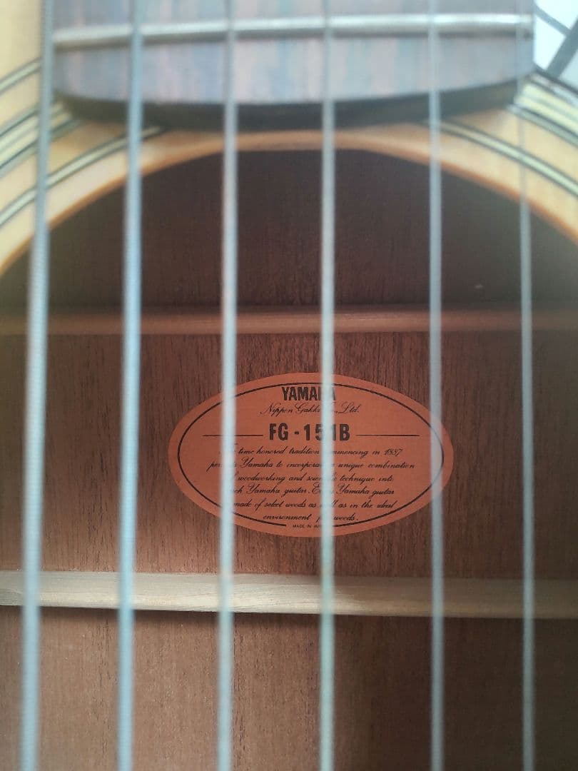 美品 YAMAHA製 FG-151B アコースティックギター スプルース材 6弦