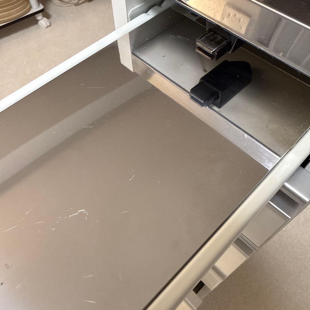 ダブルステンレス天板引き出し収納 20cm幅