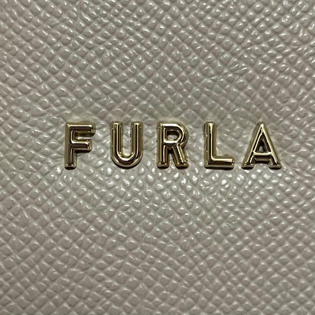 美品✨フルラ　ミネルヴァ　2way ショルダーバッグ　通勤通学　レザー　グレー