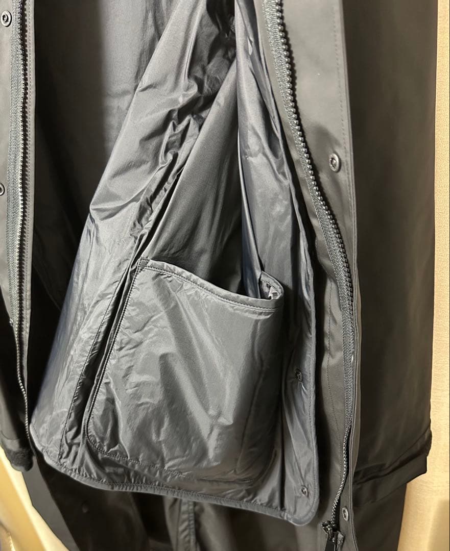 【新品未使用】無印良品/MUJI Labo ライナー付きモッズコート 黒S