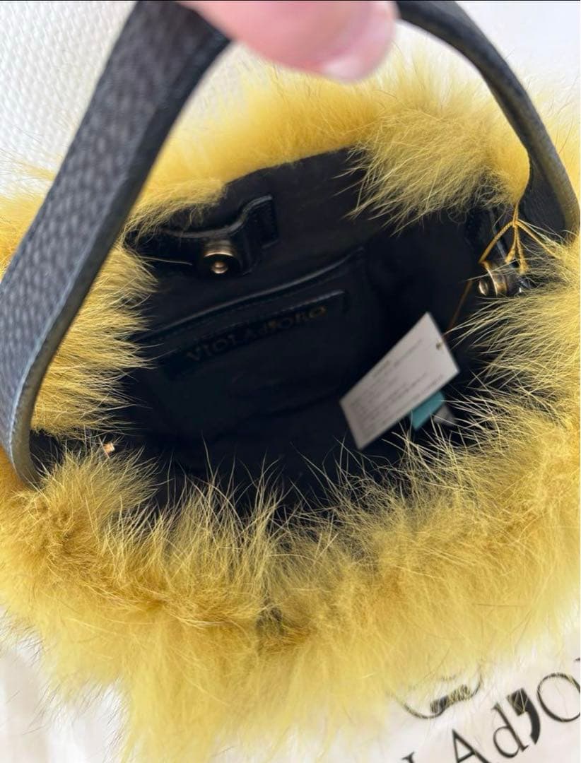 最終お値下げ✳︎新品半額✳︎ヴィオラドーロ VIRINA購入✳︎ファー　バッグ✳︎