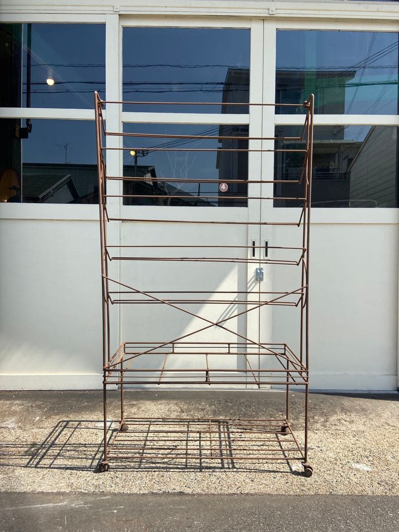 マガジンラックアイアンインダストリアルアンティークヴィンテージ店舗ディスプレイ