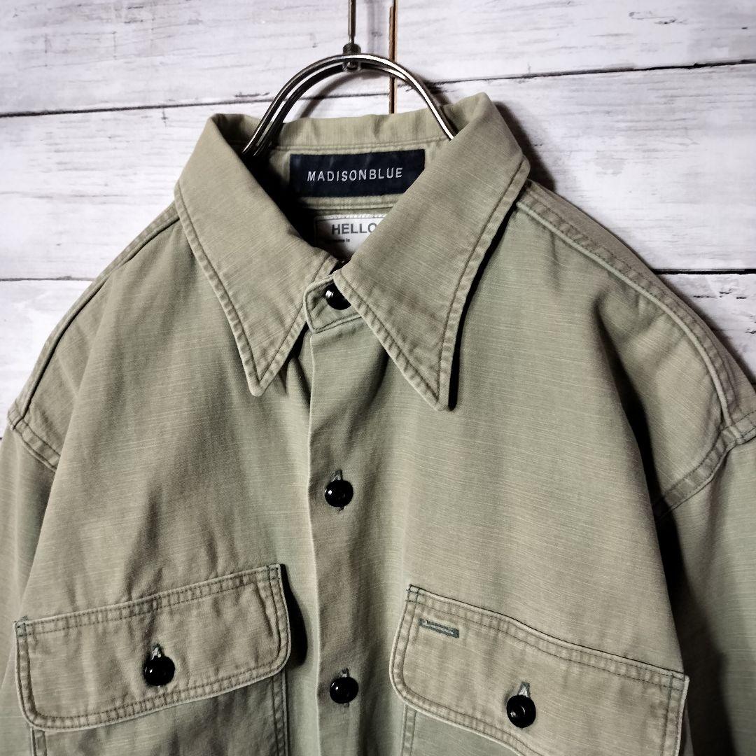 MADISON BLUE HELLO ミリタリーシャツ サファリシャツ 長袖