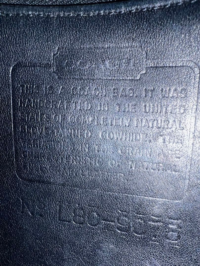 オールドコーチ　レザーショルダーバッグ OLD COACH 黒　ヴィンテージ