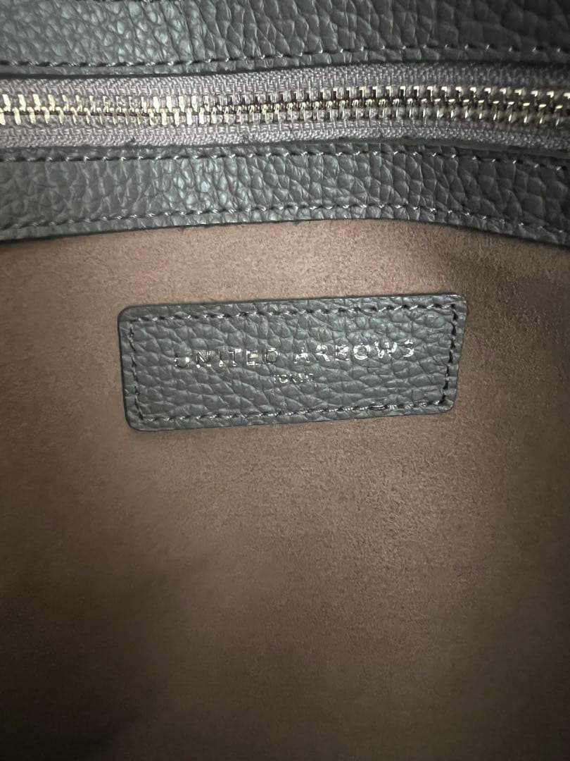 UNITED ARROWS レザーラウンド バッグ ブリーフケース