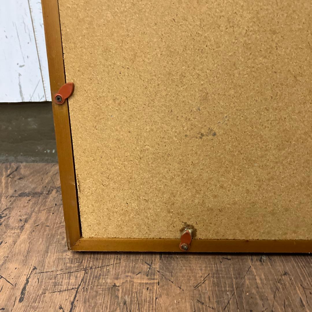 昭和レトロ 絵画 油彩画 油絵 風景画 街並み 額装 額縁 額入り アート