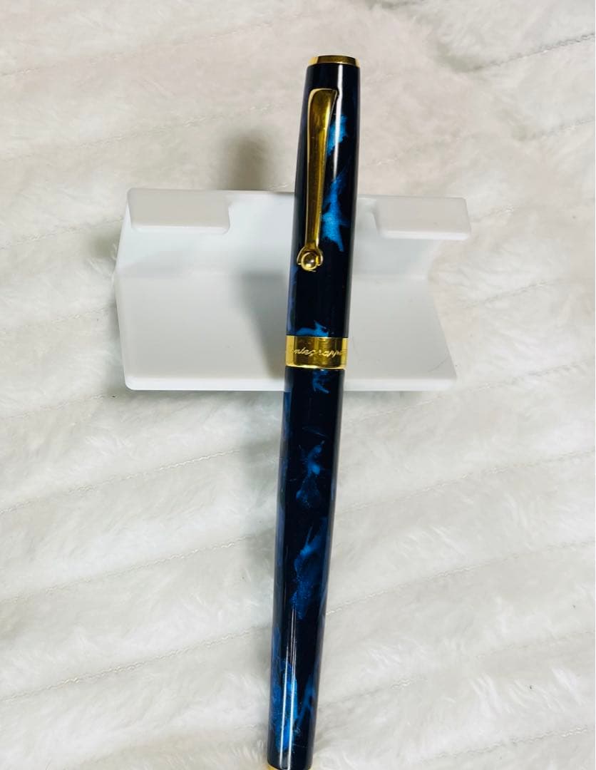 [美品] Montegrappa モンテグラッパ 万年筆 ダークブルー