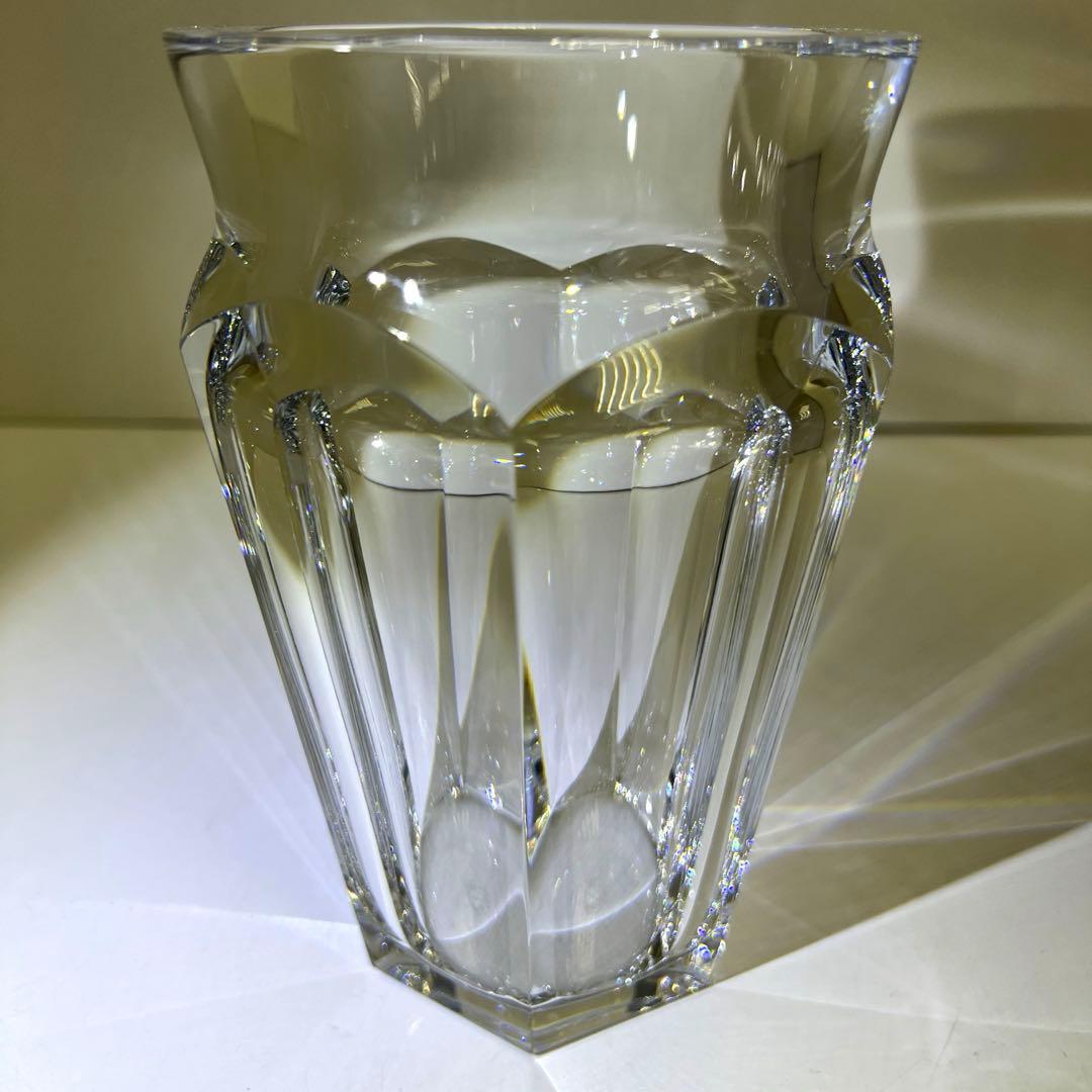 バカラ　アルクール花瓶　共箱　高さ17㎝　東Y7-1119☆1F