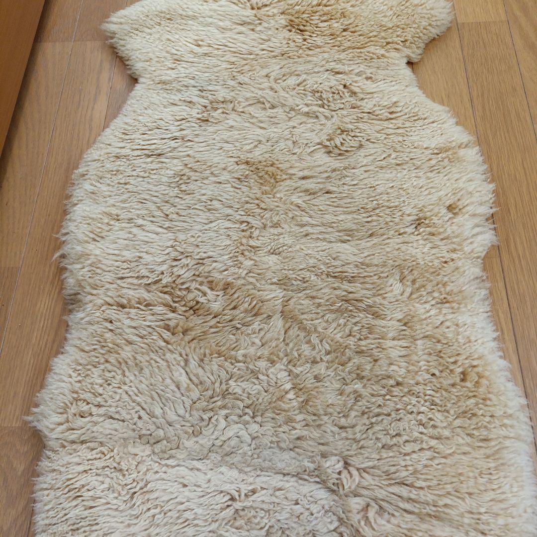 特大羊皮　羊毛　ラグマット　ラムスキン　ニュージーランド産