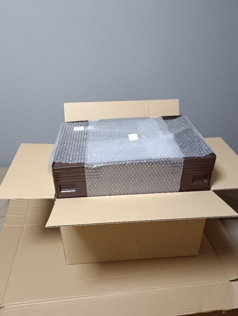 中古⑤　5個セット　折りたたみコンテナ　50L 長辺扉付　蓋あり