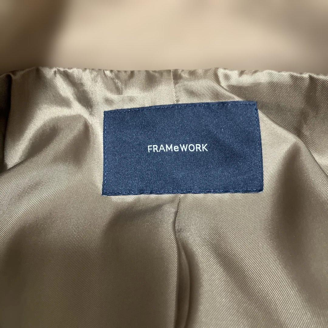FRAMeWORK メルトンスタンドポンチョコート
