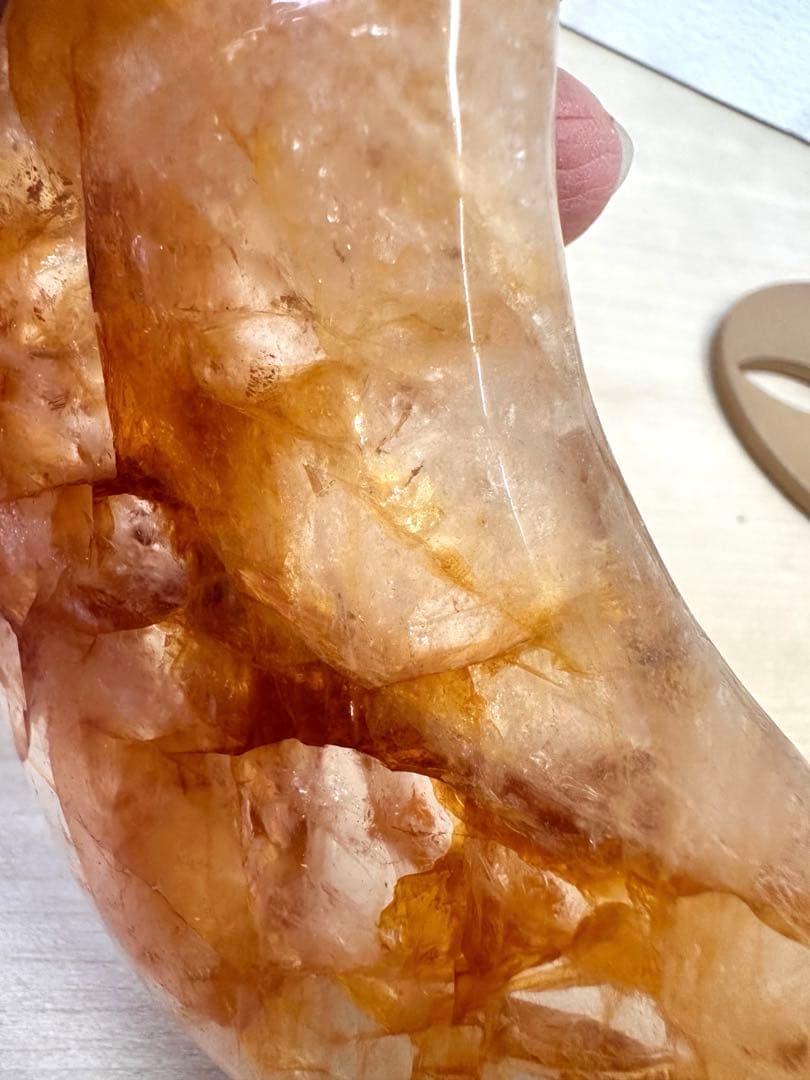 ゴールデンヒーラー　ムーン　月　虹入　スタンド付き