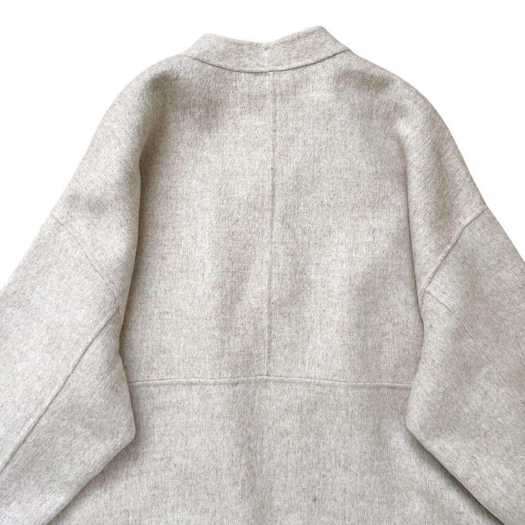 URBAN RESEARCH DOORS　ウールミドルガウンコート　ベージュ