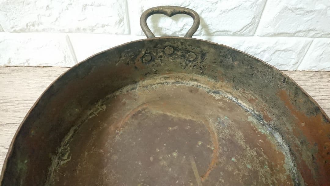 超稀少 帝国 ホテル 銅鍋 業務用 アンティーク 骨董 刻印 入り