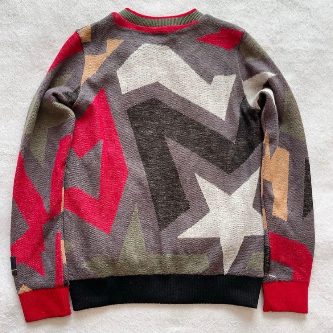 新品　マークアンドロナ　近年　防風　裏地付　セーター　スニード　スター　柄