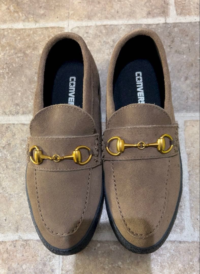 CONVERSE スエード ビットローファー