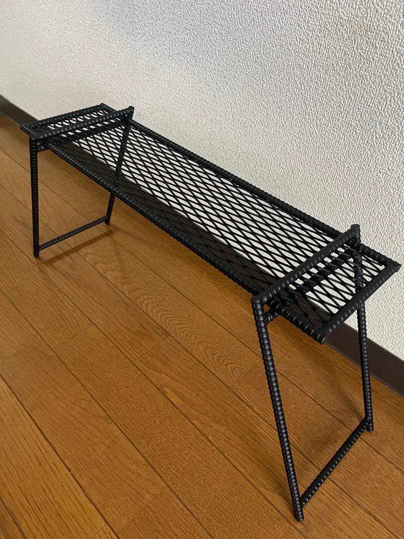 アイアン エキスパンドメタルラック　シェルフ　棚板付き　植物棚　アガベ　観葉植物