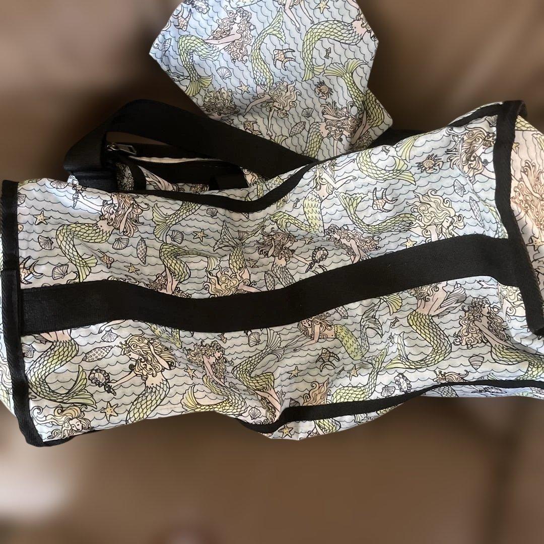 LeSportsac マーメイド柄 ボストンバッグ　平成レトロ