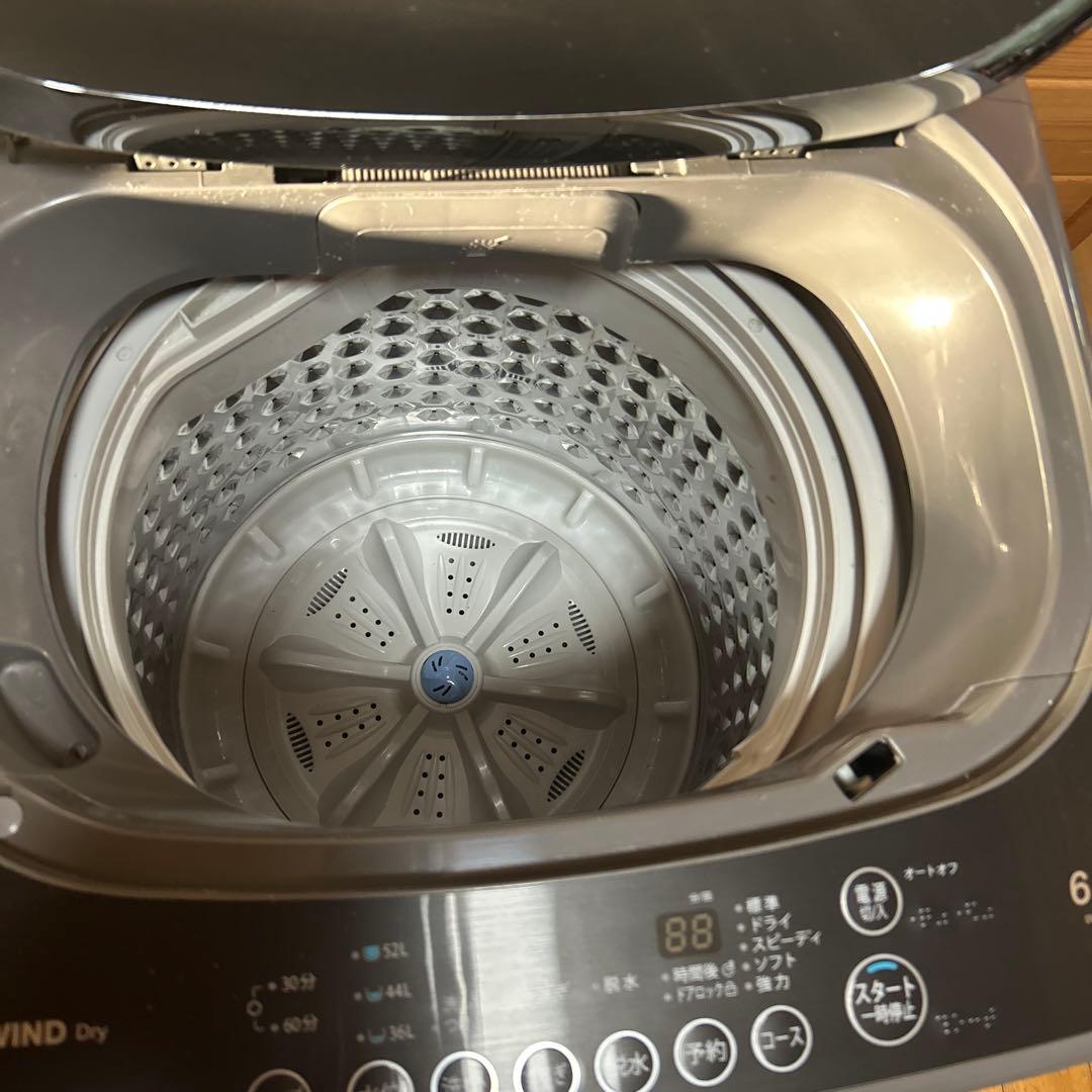 全自動洗濯機 ダイウ DW-R60A-M レトロスタイル アクアミント