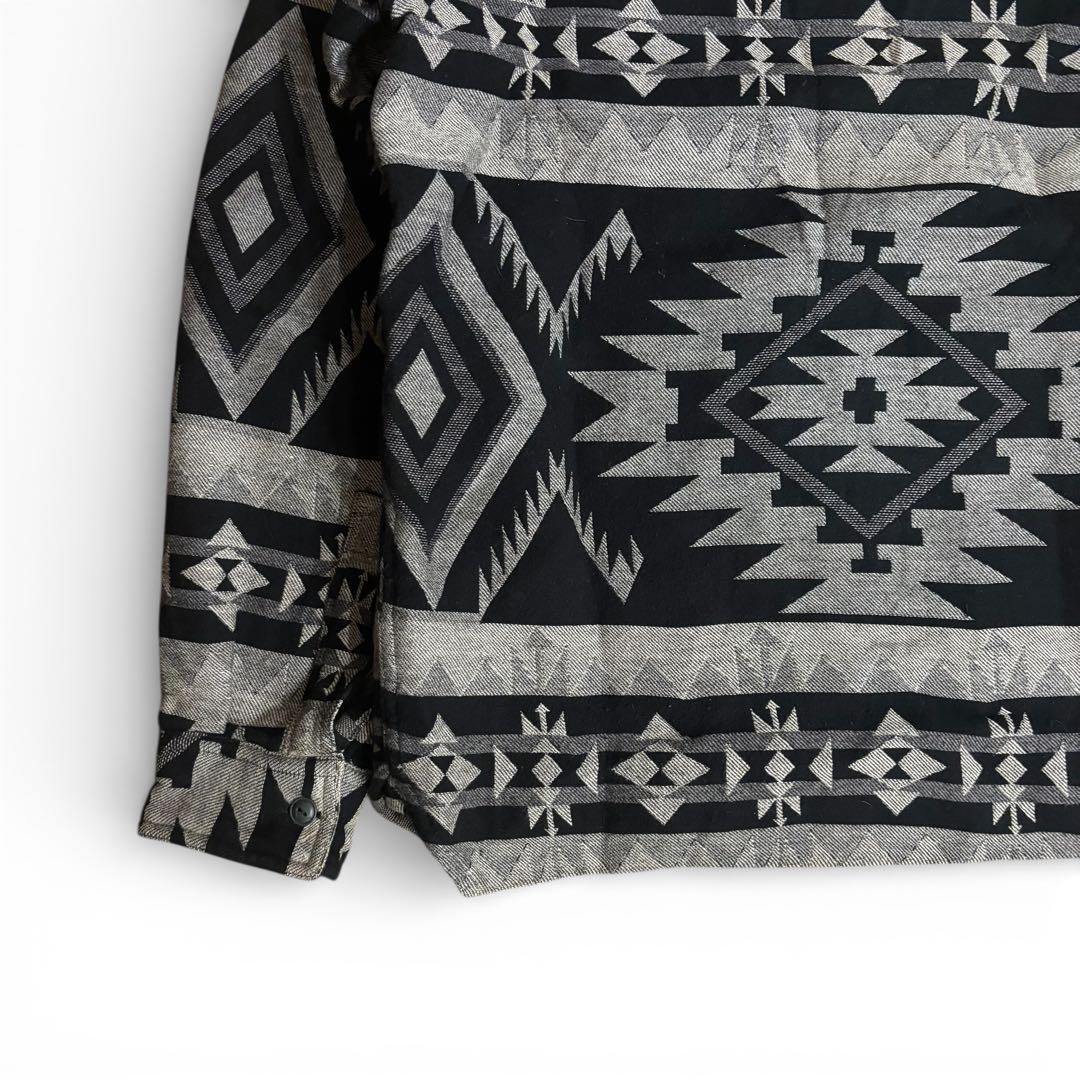 RRL ダブルアールエル ネイティブ柄 ハーフジップ 襟 スウェット アメカジ