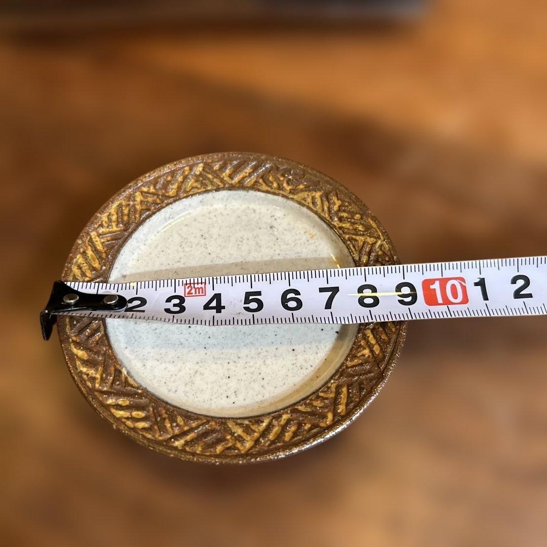【羅以音窯】 ✴️3度目の値下げ✴️ヘリンボーン模様の陶器食器お纏め8点セット