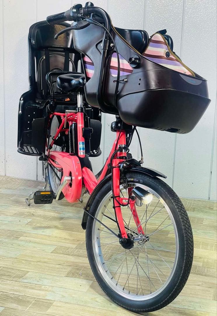 3093パナソニック12アンペア　3人乗り対応子供乗せ　電動アシスト自転車