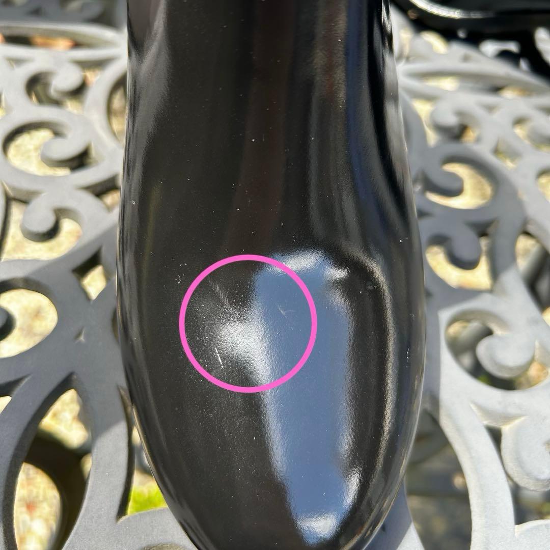 HUNTER リファインドミッドヒールグロス　ブラック　２５㎝　エナメル　UK6