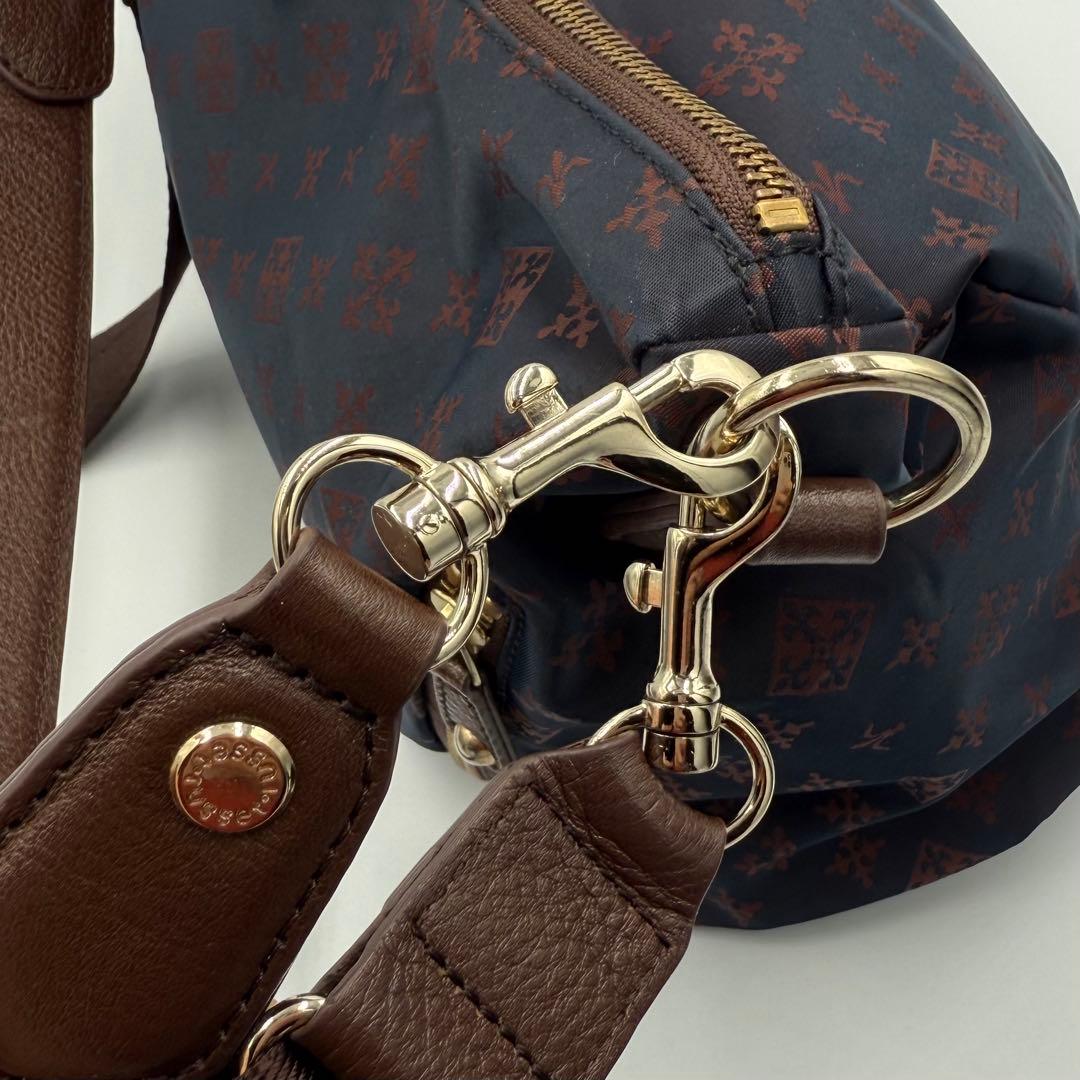【美品】ラシット 2WAY ショルダーバッグ モノグラム ナイロン×レザー