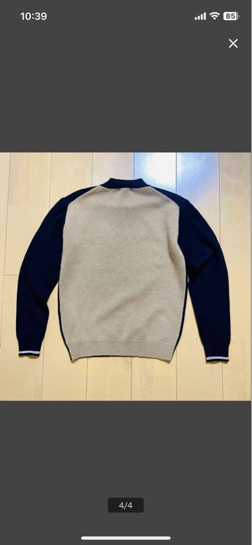 アルチビオ/archivioゴルフ38サイズMカシミア100%セーター新品未使用