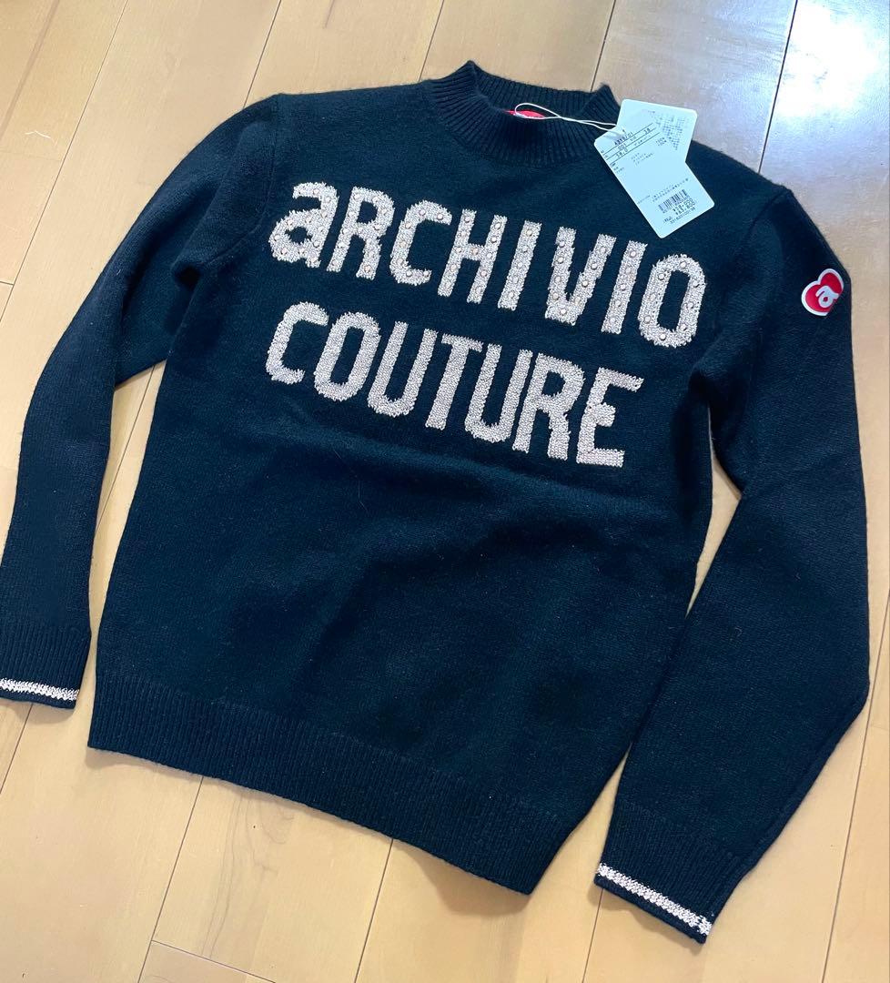 アルチビオ/archivioゴルフ38サイズMカシミア100%セーター新品未使用