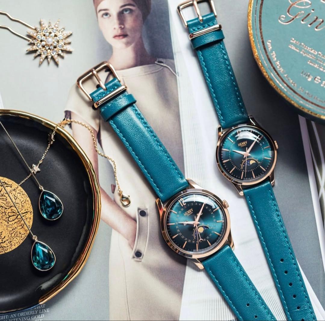 新品未使用品　ヘンリーロンドン　本革時計