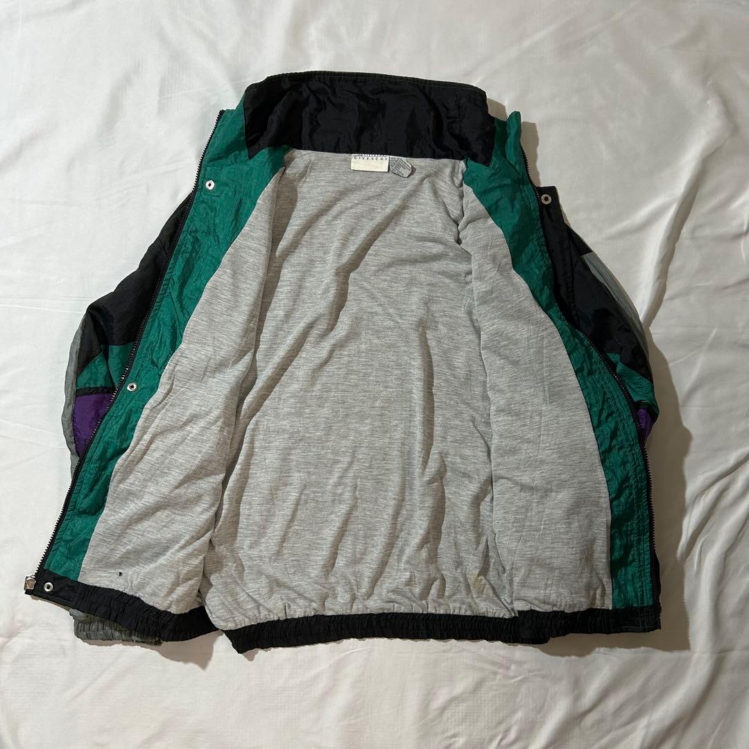 Givenchy ナイロンジャケット ブラック 好配色カラーブロック 激レア古着