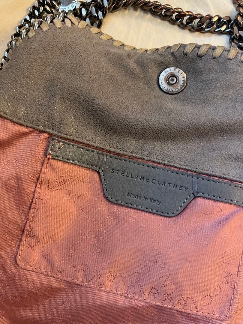 【大人気】ステラマッカートニーファラベラ グレー スエード ショルダーバッグ