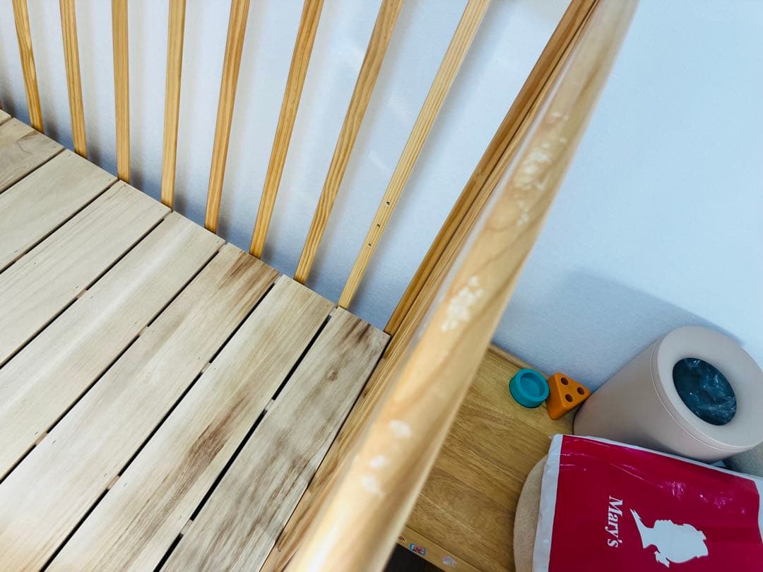 【直接引き取りのみ　福岡】KATOJI ベビーベッド ハイタイプ 標準サイズ