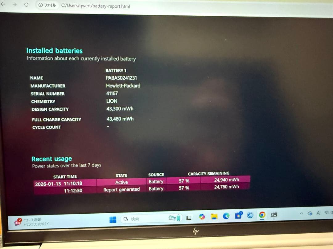 HP OmniBook7 Aero13-bg グレイシャーシルバー