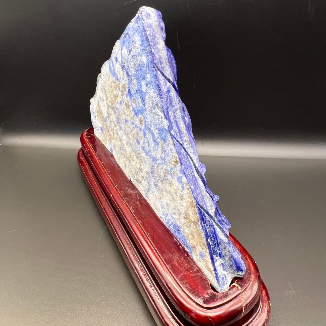 新年開運にも✨極上の逸品☆青龍✨ラピスラズリ 龍彫り 原石 天然石 置物 一点物