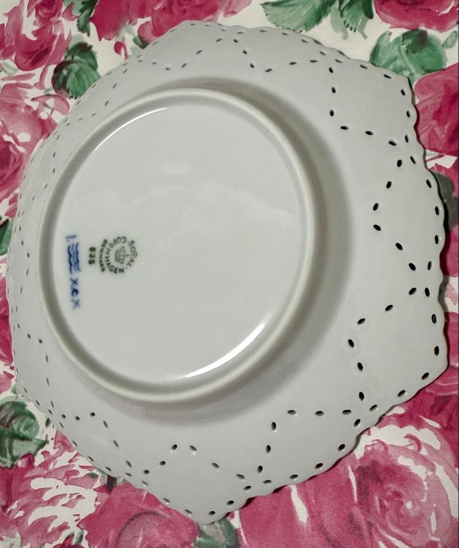デンマーク産★ロイヤルコペンハーゲン ダブルレース プレート 18cm