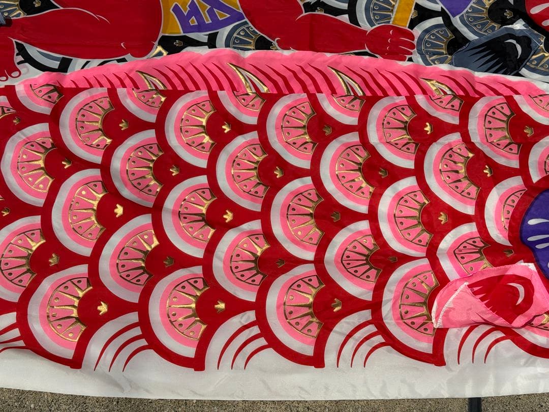 中古 鯉のぼり ⑧ 4m 両面金太郎 こいのぼり 2色 こどもの日 節句