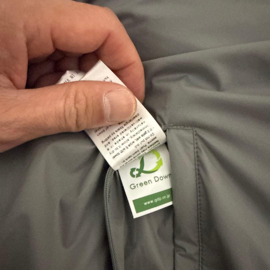 NANGA グレー インナーダウン Lサイズ