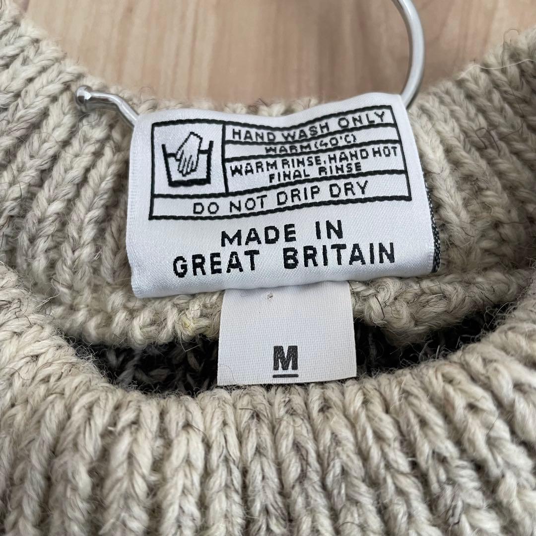 美品 Black Sheep ウールセーター 肉厚ニット 英国製