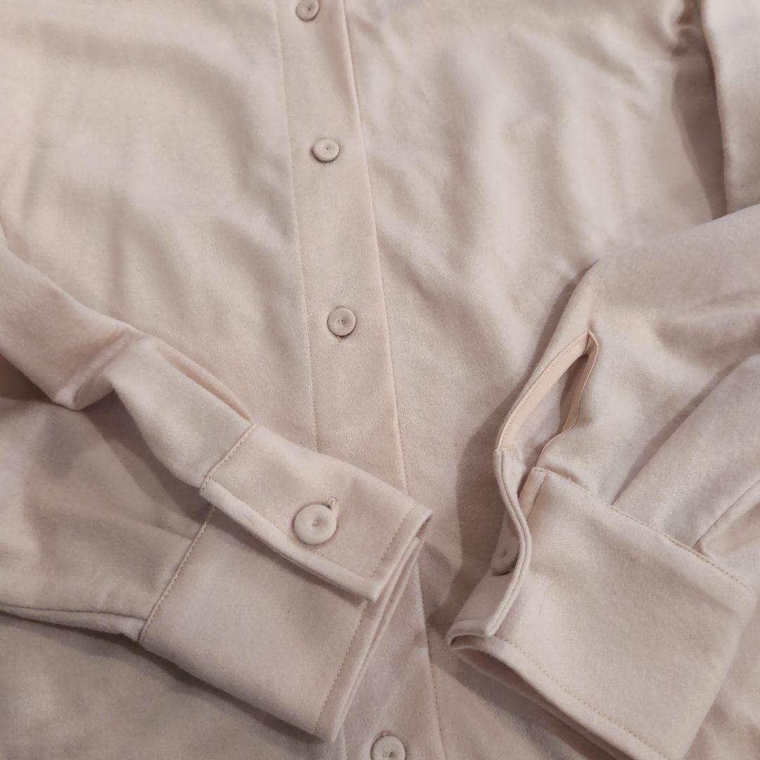 極美品Max Mara マックスマーラ ウールシャツ パステルピンク 白タグ L